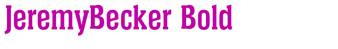 JeremyBecker Bold